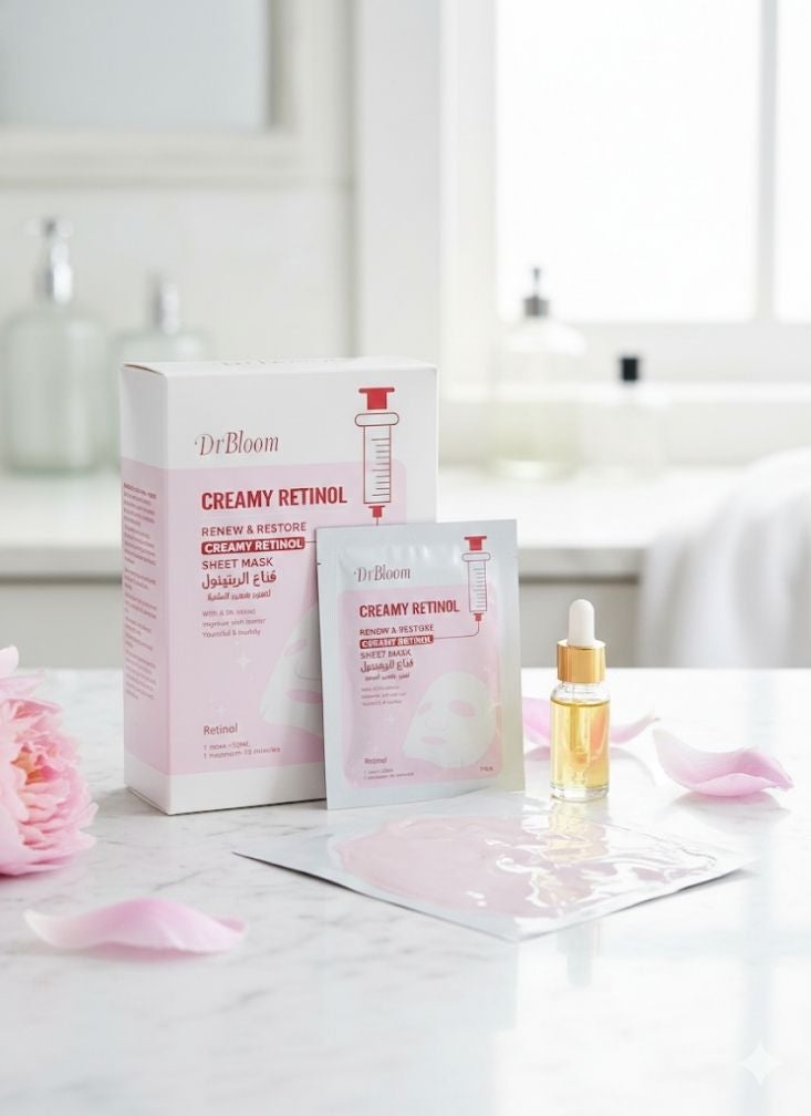 دكتور يلوم  قناع الوجه الكريمي بالريتينول من دكتور بلوم - قناع تجديد واستعادة البشرة ومكافحة علامات التقدم في السن للحصول على بشرة ناعمة - Image 2